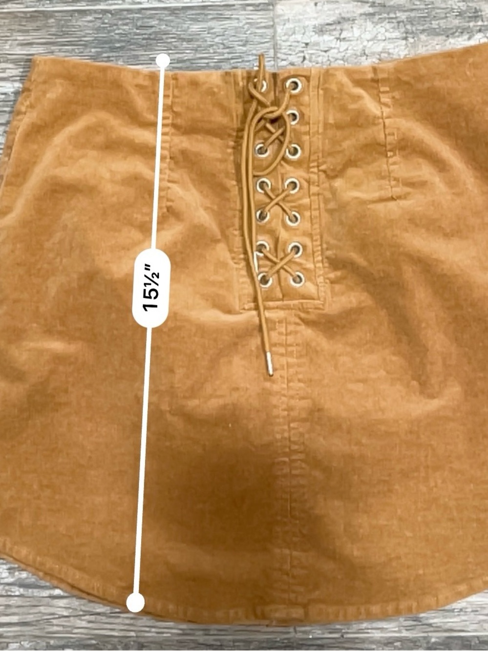 Forever 21 Corduroy Lace-Up Mini Skirt - Picture 5 of 5